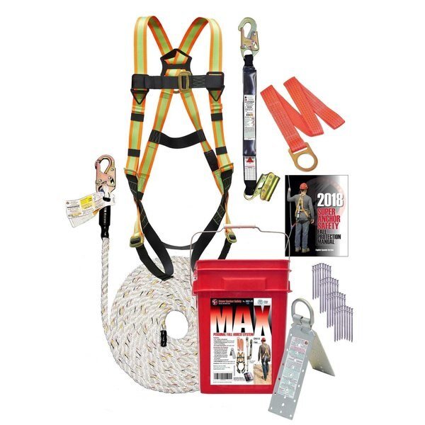 MAX Bucket Kit: 50ft. Value Lifeline, Super Anchor Safety, Mfr#: 3001-50HL